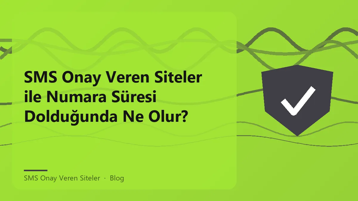 SMS onay veren siteler ve numara süresi hakkında bilgi